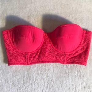 AERIE Hot Pink Bustier Bralette